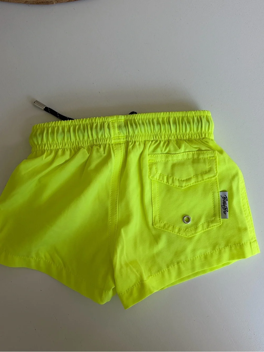 Binky Bro Infant boy Neon Yellow Swim Shorts with Drawstring